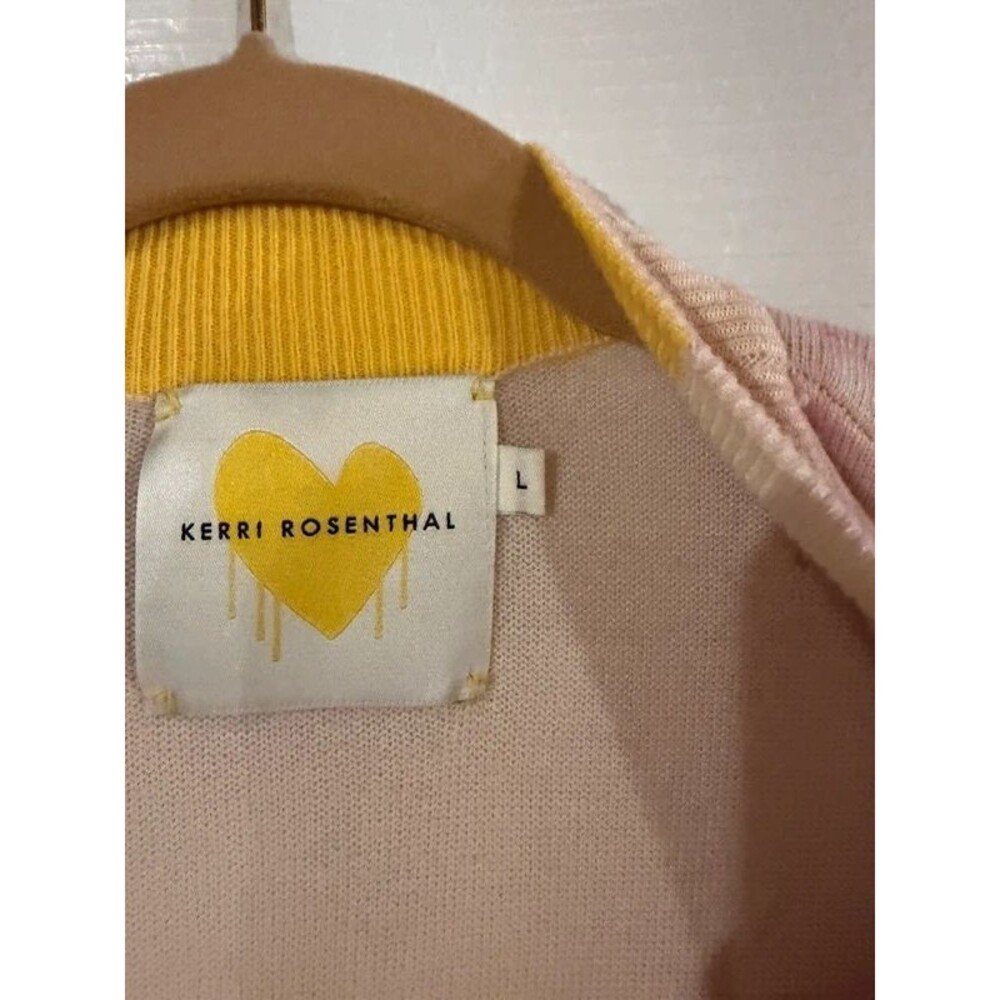 Kerri Rosenthal 100% Cashmere Watercolor Duster Cardigan L $695 - Picture 6 of 7